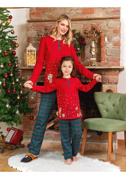 Kız Çocuk Uzun Kol Pijama Takımı 24487