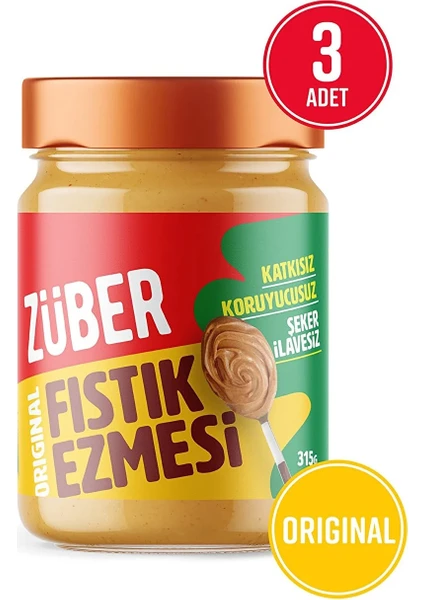 Original Fıstık Ezmesi 315 gr x 3 Adet