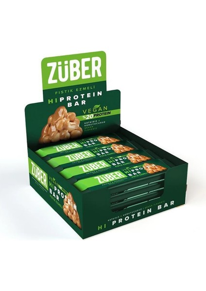 Vegan Hi-Protein Bar Fıstık Ezmeli 12 x 45 gr