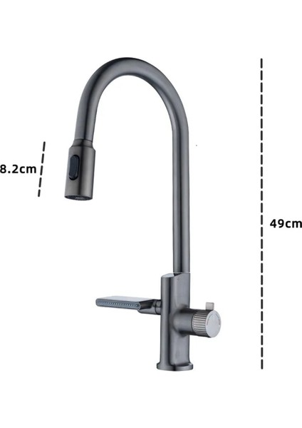 Mutfak Eviye Bataryası Dijital Sıcaklık Sensörlü Duş Şelale Spiralli Yeni Ithal 7 Yıl Garantili modelleri