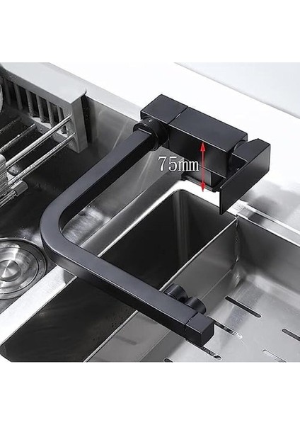 Mutfak Pencere Önü Katlanır Evye Bataryası Su Arıtma Çıkışlı Yeni Mat Siyah 7 Yıl Garantili fiyatları