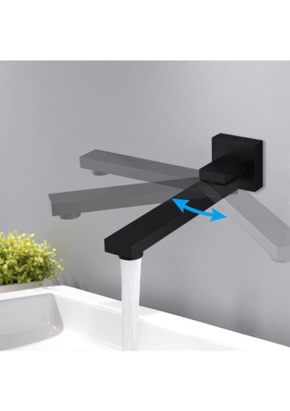 Banyo Lavabo Bataryası Ankastre Siyah Set Yeni Hareketli Tasarım Sıva Altı Dahil modelleri
