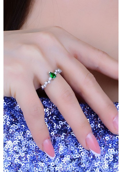 925 Ayar Gümüş Damla Salkım Pırlanta Montür Su Yolu Kadın Düğün Seti indirimleri