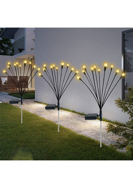 [gui Xulian] 2pcs 10 Kafa Güneş Enerjili Ateşböceği Işıkları, 10 LED Dış Mekan Su Geçirmez Güneş Sallanan Bahçe Işıkları (Yurt Dışından) indirimleri