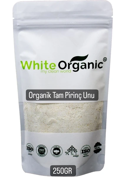 White Organic Organik Tam Pirinç Unu 250 gr +6 Ay