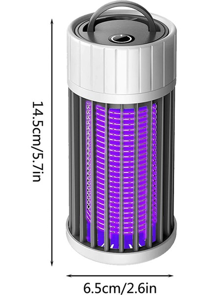 [gui Xulian] 2x Sivrisinek Lambası, USB Elektrikli Böcek Öldürücü 360°UV Sinek Zapper, Yatak Odası Otel Için Taşınabilir Böcek Işığı Kapalı ve Açık (Yurt Dışından)