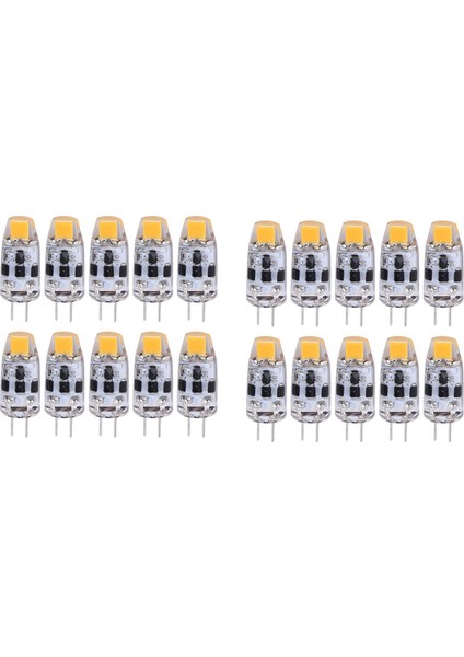 [gui Xulian] G4 Ampul 2W G4 LED Ampul, 20W G4 Halojen Ampul Yedek Parçasına Eşdeğerdir, G4 Tabanı AC/DC12V-24V, Sıcak Beyaz 20 Adet (Yurt Dışından)