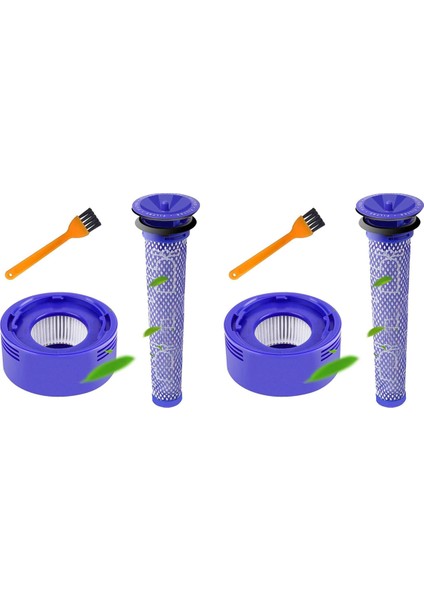 【gui XULIAN】DC58 DC59 DC61 DC62 V7 Için 2x Filtre, Elektrikli Süpürge Filtresi Yedek Parçaları Için Ön ve Son Filtre (Yurt Dışından)