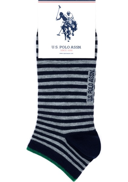 U.S. Polo Assn. Erkek Gri Melanj Çorap 50281707-VR086