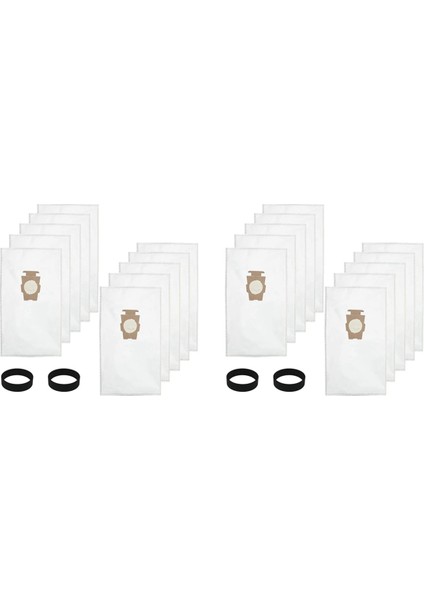 【gui XULIAN】204811, 204814, 205811 Stil F,g3 G4 G5 G6 G7 G8 G9 G10 G11 G12 Için 20 Paket Elektrikli Süpürge Toz Torbası ve 4 Kayış (Yurt Dışından)