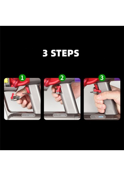 【gui Xulian】2x Tetik Kilidi ve V7 V10 V11 Elektrikli Süpürge Parçaları Için Uyumlu Esnek Uzatma Hortumu Kırmızı (Yurt Dışından) fırsatları