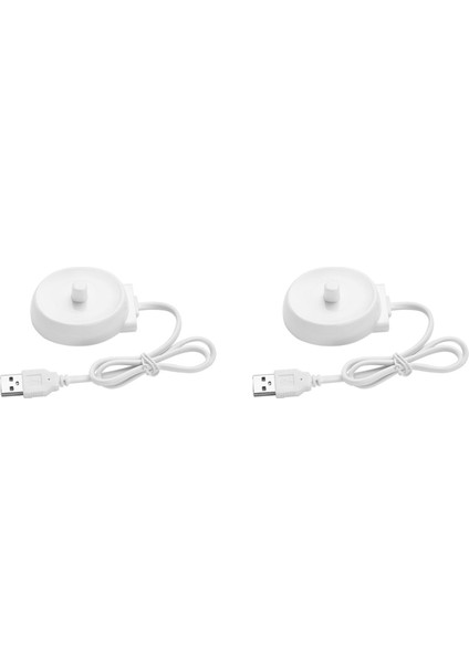 [gui Xulian]2x USB Seyahat Şarj Cihazı Dock 3757 Elektrikli Diş Fırçası Şarj Beşiği P2000P4000P6000P7000D10D12D16D20D34 (Yurt Dışından)