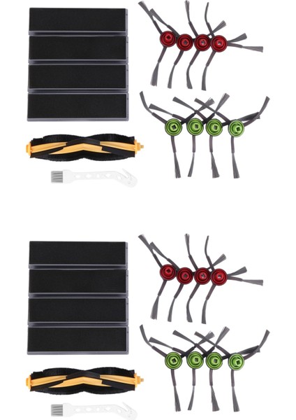 【gui Xulian】deebot Ozmo 920, 950, T5, T8 Robot Fırça Filtreleri Için 2 Set Yedek Parça Kiti (Yurt Dışından)