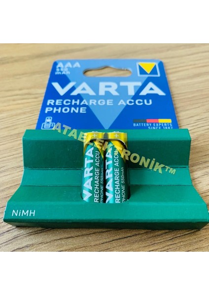 Çocukların Oyuncakları İçin AAA ince tip ŞARJ EDİLEBİLİR ŞARZLI PİL VARTA 550 fiyatları