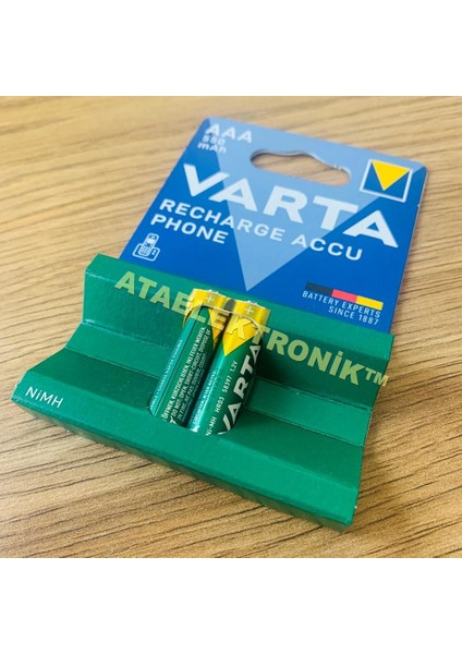 Çocukların Oyuncakları İçin AAA ince tip ŞARJ EDİLEBİLİR ŞARZLI PİL VARTA 550 fırsatları