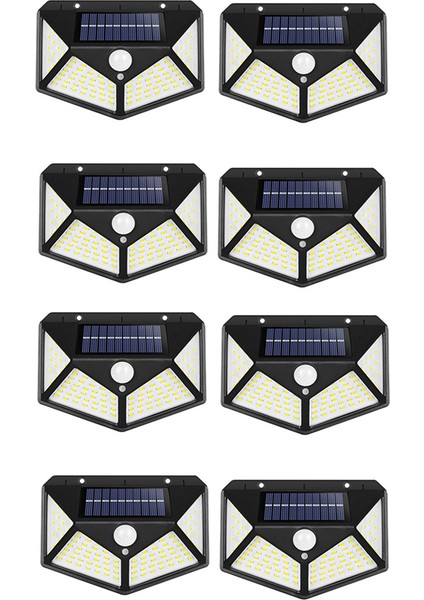 【gui Xulian】 8pack Solar LED Işık Dış Mekan Güneş Işığı Pır Hareket Sensörü Duvar Lambası Su Geçirmez Güneş Enerjili Bahçe Için Güneş Işığı (Yurt Dışından)