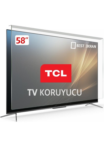 Tcl 58P733 Tv Ekran Koruyucu - Tcl 58" Inç 146 Ekran 4K Google Tv Koruyucu