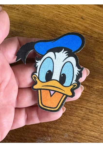 7x7 cm Ütü Ile Yapışan Donald Duck Arma Yama Dikiş Hobi Aksesuarı