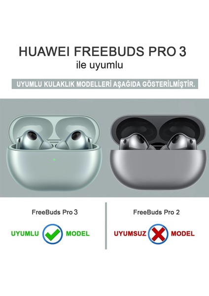 Huawei Freebuds Pro 3 Kılıf Askılı Mat Silikon Koyu Yeşil fiyatları