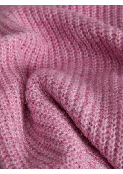 Balıkçı Yaka Rahat Kesim Pembe Kadın Kazak 12248446 indirimleri