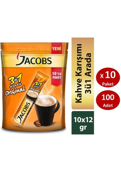 3’ü 1 Arada Kahve 100’LÜ Paket
