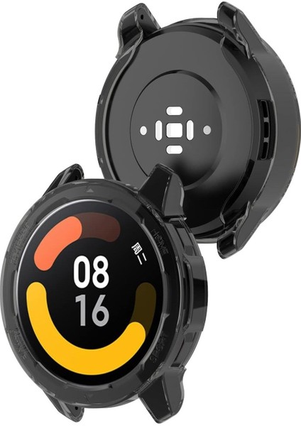 Xiaomi Watch S1 Active Kılıf 360 Full Round Soft Silicone Füme