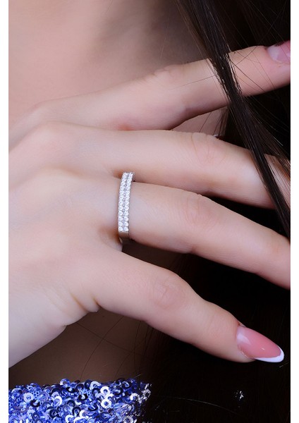 925 Ayar Gümüş 2 Sıra Tam Tur Su Yolu Kolye Bileklik Küpe Yüzük Düğün Seti indirimleri