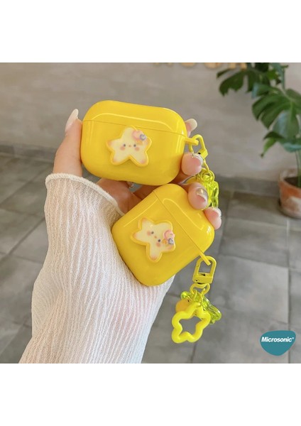 Air-Podss 1. Nesil / 2. Nesil Kılıf Sevimli Sarı Yıldız