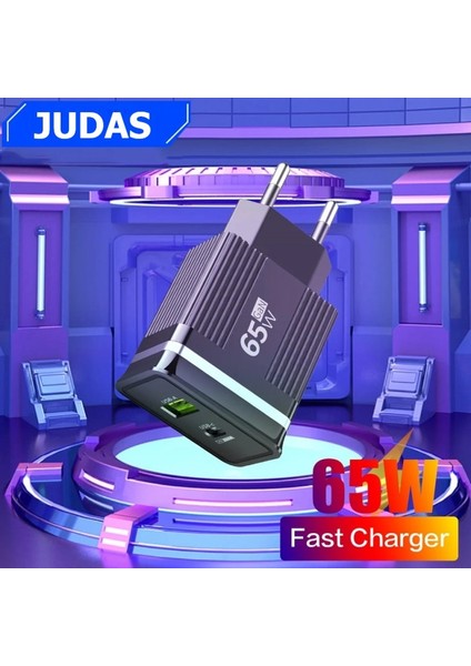 C3 Gan 65W Usb-A/pd Hızlı Şarj Adaptör + C10 Type-C To Type-C 6A/240W/480MBPS Şarj ve Data Kablosu -2mt fiyatları