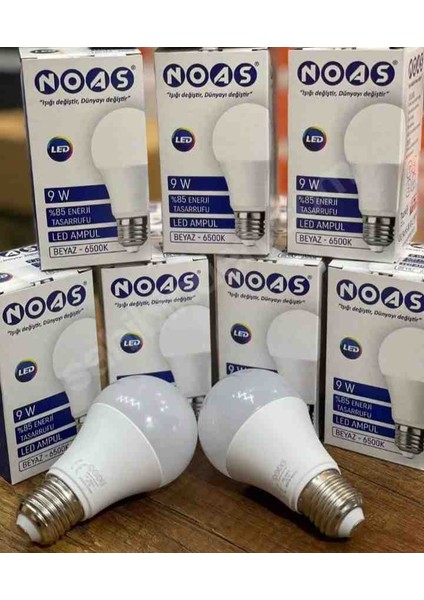 5 Adet 9 Watt LED Ampül