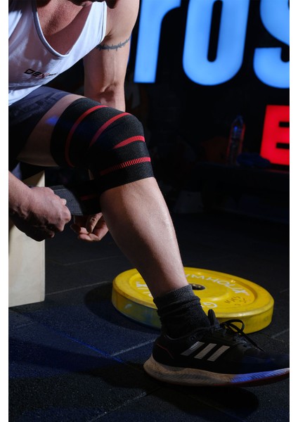 Elite Knee Wraps Diz Bandajı + Elite Wrist Wraps Spor Bileklik 2'li Set