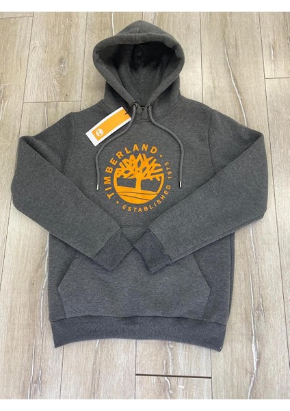 Erkek Ağaç Logolu Kapüşonlu Sweatshirt