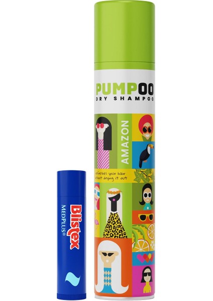Kuruyan ve Çatlayan Dudaklara Yoğun Bakım Medplus Stick + Kuru Şampuan - Amazon 200 ml