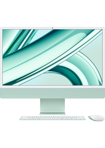 iMac M3 Çip 8GB 256GB SSD macOS 24" All In One Bilgisayar MQRN3TU/A Yeşil