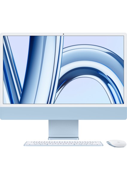 iMac M3 Çip 8GB 512GB SSD macOS 24" All In One Bilgisayar MQRR3TU/A Mavi