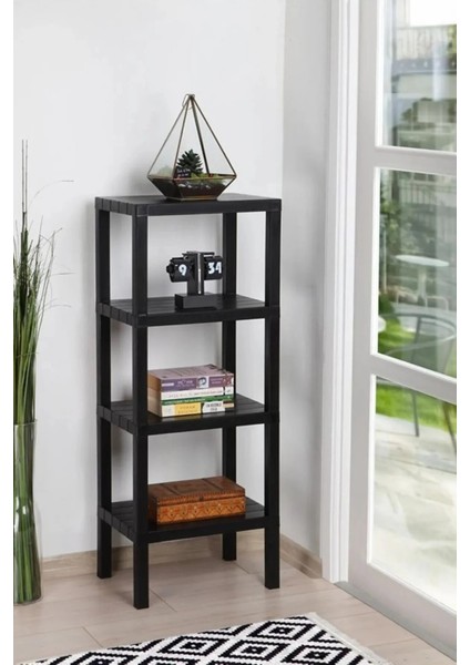 Shelf 4 Katlı Düzenleyici Raf Ünitesi Kitaplık, Banyo, Mutfak Rafı, Ayakkabılık, Organizer