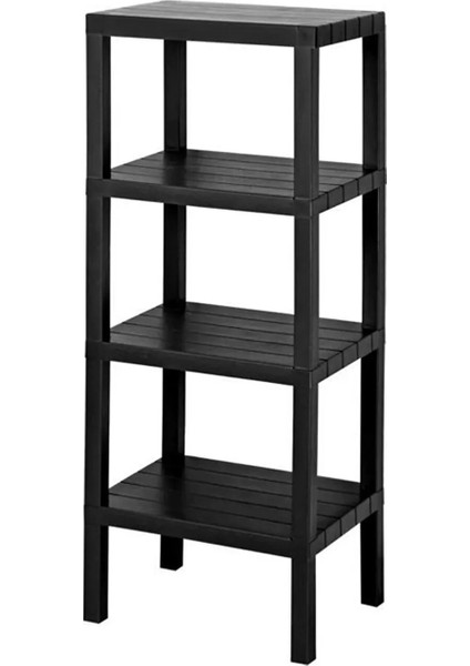 Shelf 4 Katlı Düzenleyici Raf Ünitesi Kitaplık, Banyo, Mutfak Rafı, Ayakkabılık, Organizer