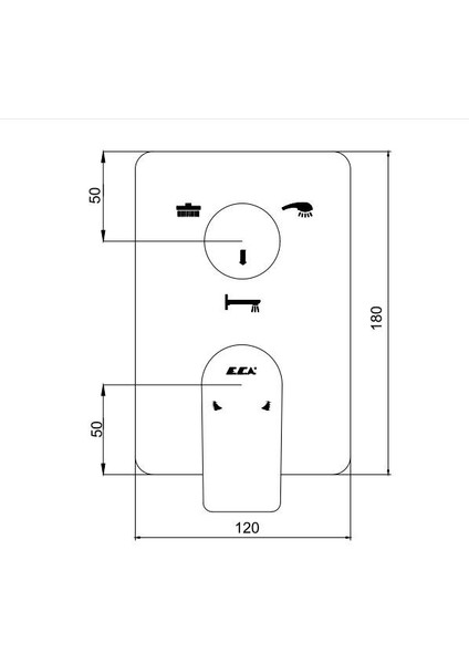 Dalia Ankastre Banyo Bataryası 2 Parça Set / 3 Yollu (102167312-K+102166301) modelleri