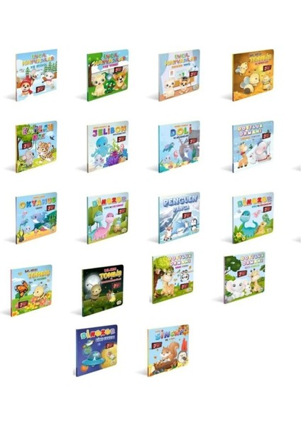 3 Boyutlu Hareketli Pop-Up Kitaplar 18'li Set