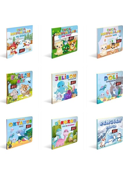 3 Boyutlu Hareketli Pop-Up Kitaplar 18'li Set