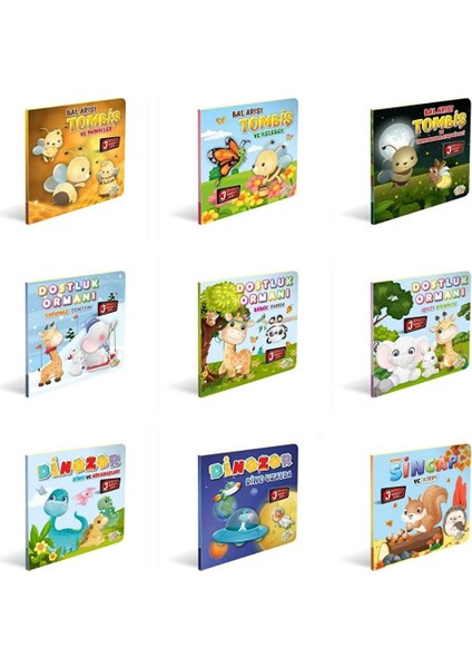 3 Boyutlu Hareketli Pop-Up Kitaplar 18'li Set