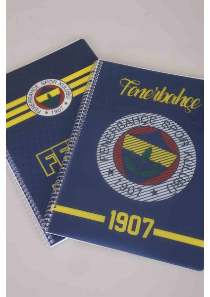 LİSANSLI FENERBAHÇE SPIRALLI ÇİZGİLİ A4 PP KAPAK 80 YAPRAK DEFTER