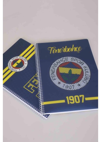 LİSANSLI FENERBAHÇE SPIRALLI ÇİZGİLİ A4 PP KAPAK 80 YAPRAK DEFTER