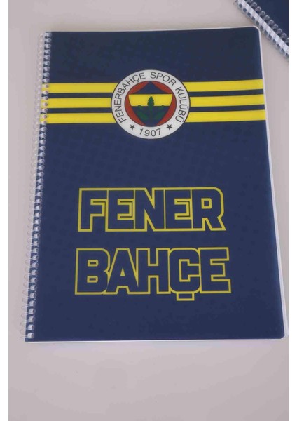 LİSANSLI FENERBAHÇE SPIRALLI ÇİZGİLİ A4 PP KAPAK 80 YAPRAK DEFTER