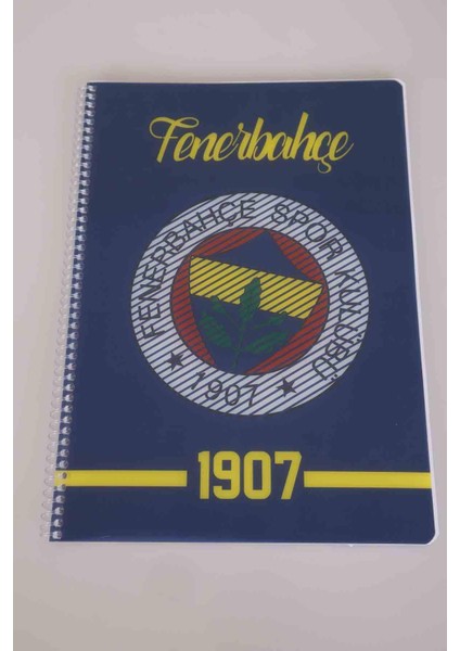 LİSANSLI FENERBAHÇE SPIRALLI ÇİZGİLİ A4 PP KAPAK 80 YAPRAK DEFTER