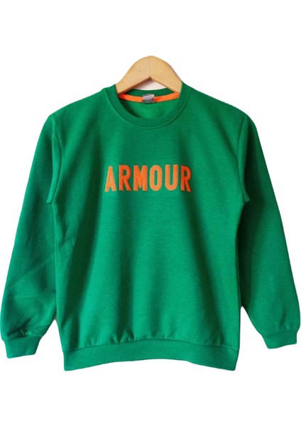 Içi Polarlı Silikon Baskılı Erkek Çocuk Sweatshirt