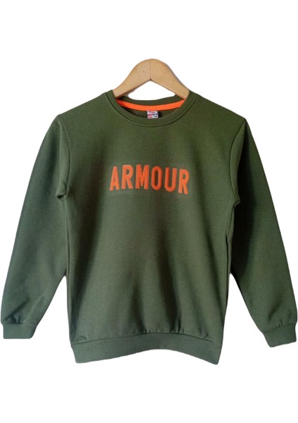 Içi Polarlı Silikon Baskılı Erkek Çocuk Sweatshirt modelleri