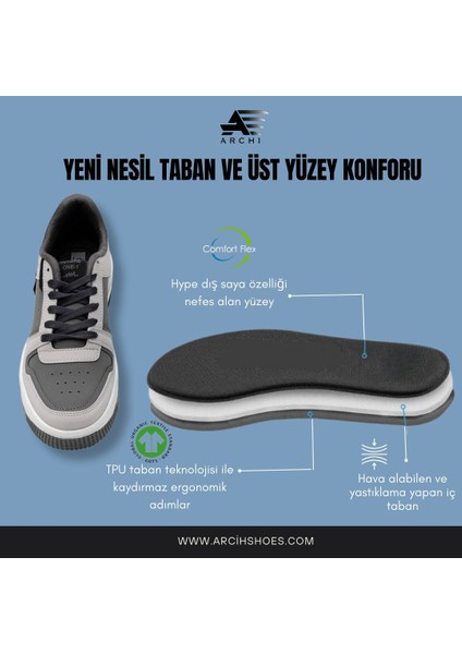 Günlük Anatomik Esnek Taban Spor Ayakkabı