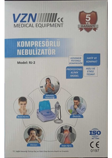 Rj-2 Model Kompresörlü Nebulizatör