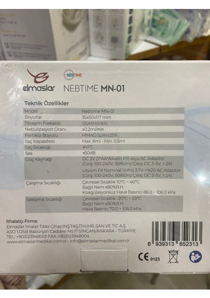 Nebtıme Taşınabilir Mini Mesh Nebulizatör Mn-01 Nebuliizator